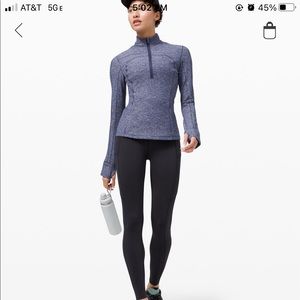 Lululemon Run Briskly 1/2 Zip